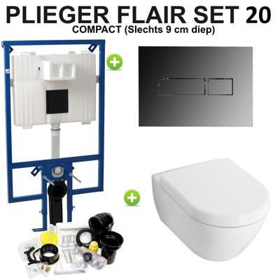 Plieger Flair Compact set20 Chroom (Meerprijs €20,00)