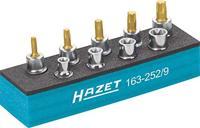 HAZET Gereedschapset - TORX® 163-252/9 - 3/8 inch (10 mm) vierkant hol - Buiten-TORX®-profiel, Binnen-TORX®-profiel - 9-delig - E8 - E14 - T25 - T50 - thumbnail