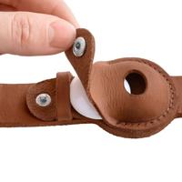 HUNTER Hondenhalsband met Apple AirTag-houder Viborg, cognac, Maat: 60 - thumbnail