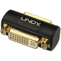 LINDY 41233 DVI Adapter [1x DVI-bus 24+5-polig - 1x DVI-bus 24+5-polig] Zwart - thumbnail