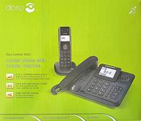 Doro 6052 Comfort 4005 Combo draadloze telefoon met oproepherkenning en antwoordapparaat zwart - thumbnail