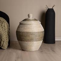 Nohr Mand 'Lashann' Met deksel, Zeegras - thumbnail