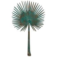 Wanddecoratie Palmblad - groen - 82x46 cm - thumbnail