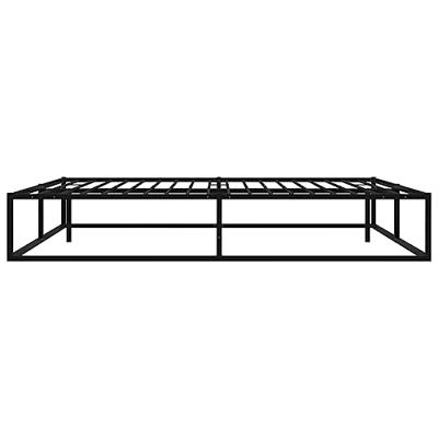 Bedframe metaal zwart 200x200 cm Bedframe metaal zwart 200x200 cm