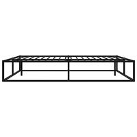 Bedframe metaal zwart 200x200 cm - thumbnail