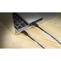 Renkforce USB-laadkabel USB 2.0 USB-C stekker, USB-C stekker 2.00 m Zwart TPE-mantel RF-5251922 - thumbnail
