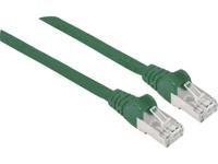 Intellinet 741071 RJ45 Netwerkkabel, patchkabel CAT 6A S/FTP 10.00 m Groen Folie afscherming, Afscherming gevlochten, Afgeschermd, Halogeenvrij 1 stuk(s) - thumbnail