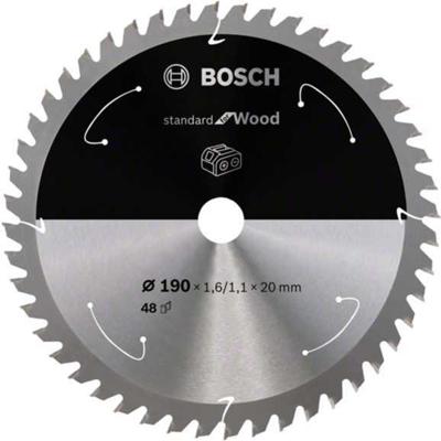 Bosch Accessories Bosch Power Tools 2608837705 Hardmetaal-cirkelzaagblad 190 x 20 mm Aantal tanden: 48 1 stuk(s)