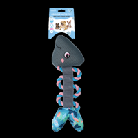 CoolPets Pull me! Fishy rope (Flamingo) - thumbnail