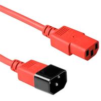 ACT Netsnoer C13 - C14 rood 5 m - thumbnail