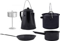 Esschert Design FF215 kampeerkookgerei Set Zwart - thumbnail