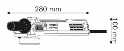 Bosch Professional GWS 880 Haakse Slijper 880W 125mm + 2x Diamantschijf in koffer - 060139600B - thumbnail