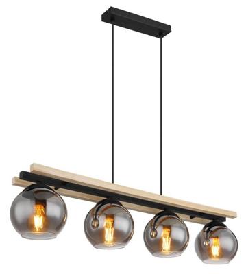 Globo Design hanglampConni hout 4-lichts - 15569-4H