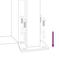 VidaXL Poort met bamboe-ontwerp 105x180 cm staal antracietkleurig - thumbnail
