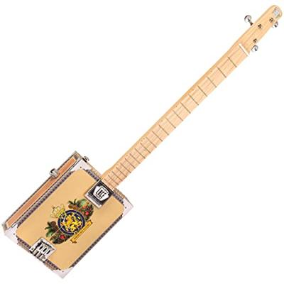 Lace Cigar Box Guitar Royalty 3-string 3-snarige elektrische gitaar