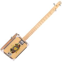Lace Cigar Box Guitar Royalty 3-string 3-snarige elektrische gitaar - thumbnail