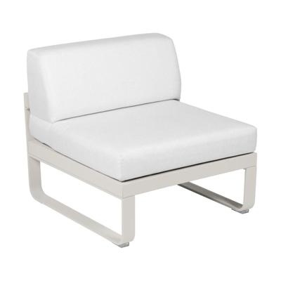 Fermob Bellevie 1-zitsmodule loungebank Clay Grey - Off-White