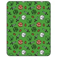 Flanel Deken Minecraft, 110x150cm - thumbnail