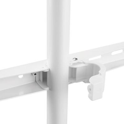 Nedis TVSM7060WT Tv Vloerstandaard 50 - 65 " 35 Kg Scandinavian Design Draaibaar Anti-omval-riem Snap-lock Aluminium / Staal Wit - thumbnail