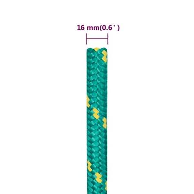 Boottouw 16 mm 50 m polypropyleen groen