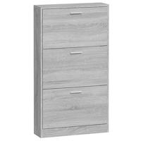VidaXL Schoenenkast 59x17x108 cm bewerkt hout grijs sonoma - thumbnail