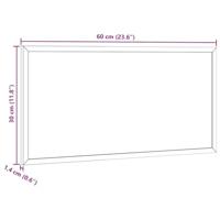 Krijtbord met massief grenenhouten frame 60x30 cm zwart - thumbnail