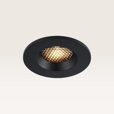 Inbouwspot Juvano nero - Inbouwdiepte 27mm - GU10-fitting - IP54 voor binnen en buiten - Zwart - Met doorlusbedrading - Honingraat