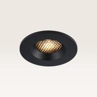Inbouwspot Juvano nero - Inbouwdiepte 27mm - GU10-fitting - IP54 voor binnen en buiten - Zwart - Met doorlusbedrading - Honingraat - thumbnail