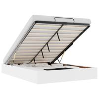 Bedframe zonder matras 140x190 cm kunstleer wit - thumbnail