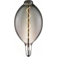 Edison Vintage LED filament lichtbron Carbon - Rook - Ovaal - Retro LED lamp - 18/18/33cm - geschikt voor E27 fitting - Dimbaar - 4W 100lm 1800K - warm wit licht - thumbnail
