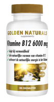 Golden Naturals Vitamine B12 6000mcg 180 Zuigtabletten - thumbnail