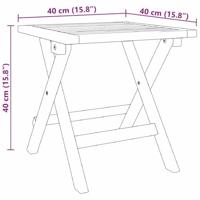Ligbed 3 pcs Bruin Massief Acaciahout - thumbnail