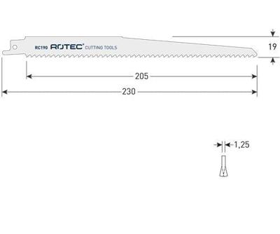 Rotec Reciprozagen RC190 (VPE 5 stuks) - 5250190