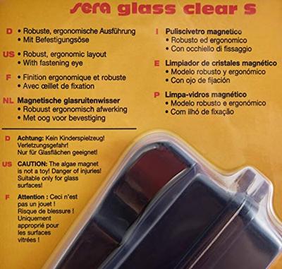 Sera Glass Clear S Magneetreiniger - Efficiënte Aquarium Ruitenreiniging zonder Krassen