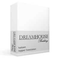 Dreamhouse Katoenen Topper Hoeslaken Wit 160 x 220 cm - thumbnail