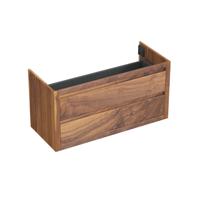 Onderkast Forzalaqua Gela 120x51x60 Cm 2 Softclose Lades Noten Pure Walnut - thumbnail