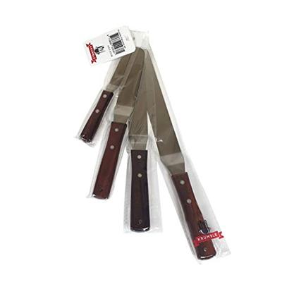 Krumble paletmes | glaceermes spatel set van 4 RVS met houten handvat Krumble paletmes | glaceermes spatel set van 4 RVS met houten handvat