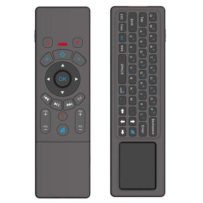 T6 Air Mouse 2.4 GHz draadloze toetsenbord afstandsbediening met Touchpad & IR leren voor PC Android TV Box / Smart TV multimedia apparaten