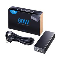 Cudy POE300 60W PoE + /PoE Gigabit injector, voeding tot 60W, RJ-45 afgeschermd bij 10/100/1000 Mbps, IEEE 802.3af / 802.3at, compact en zuinig - thumbnail