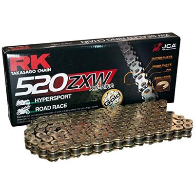RK Chain 520 zxw 118 n gold/gold open