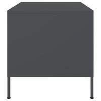 Salontafel 68x50x50,5 cm staal antracietkleurig - thumbnail