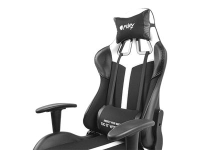 FURY Avenger XL Universele gamestoel Gecapitonneerde zitting Zwart, Wit