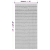 Insectengordijn 100x220 cm bamboe donkergrijs - thumbnail