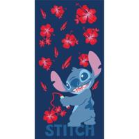 Stitch strandlaken flowers 70 x 140 cm polyester - thumbnail