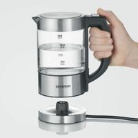 Severin WK 3458 Waterkoker Snoerloos, BPA-vrij RVS, Zwart - thumbnail