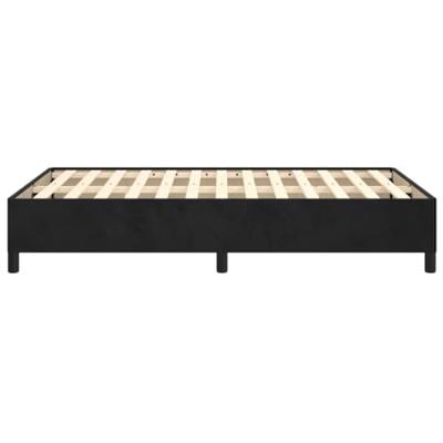 Bedframe zonder matras 120x190 cm fluweel zwart