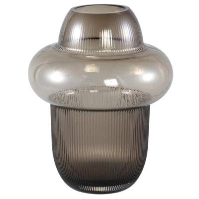 PTMD vaas marlene rookglas bruin 25,5 cm | 6 stuks