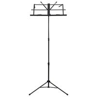 VidaXL Muziekboekenstandaard staal zwart - thumbnail