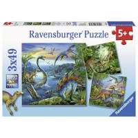 Ravensburger - dinosauriërs 3x49st. - thumbnail