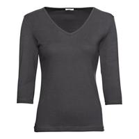 Enna biokatoenen shirt met V-hals en 3/4 mouwen, papaja 40/42 - thumbnail